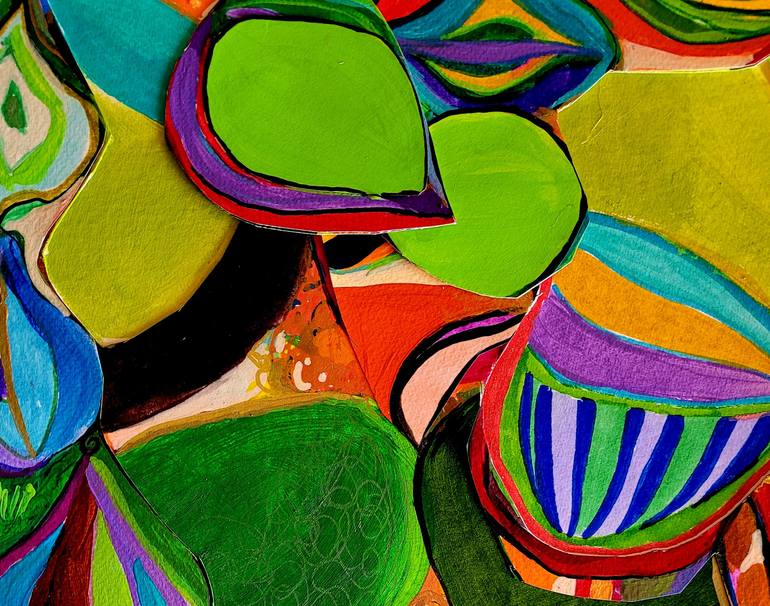 Original Contemporary Abstract Mixed Media by Brigite Oury