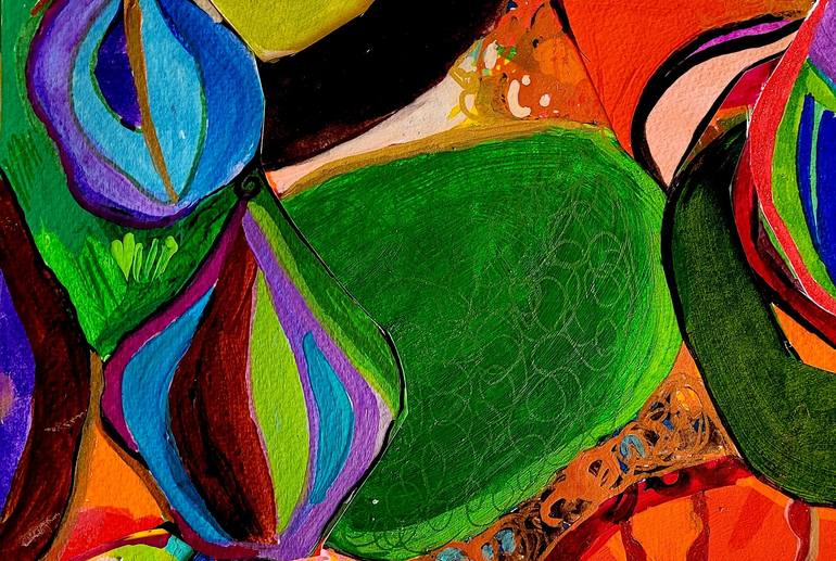 Original Contemporary Abstract Mixed Media by Brigite Oury