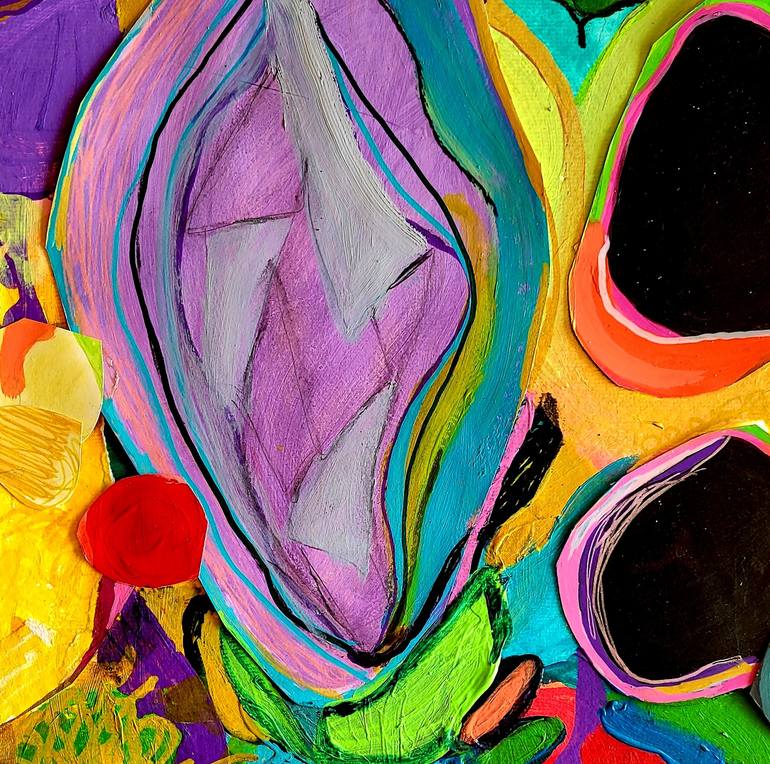Original Contemporary Abstract Painting by Brigite Oury