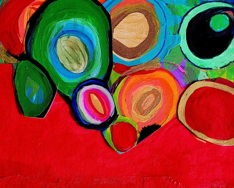 Original Contemporary Abstract Mixed Media by Brigite Oury