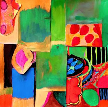 Original Abstract Mixed Media by Brigite OURY