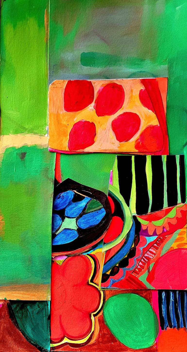 Original Contemporary Abstract Mixed Media by Brigite Oury