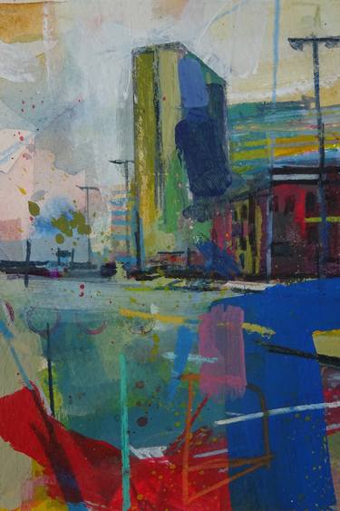 Print of Abstract Cities Paintings by Chris Haywood