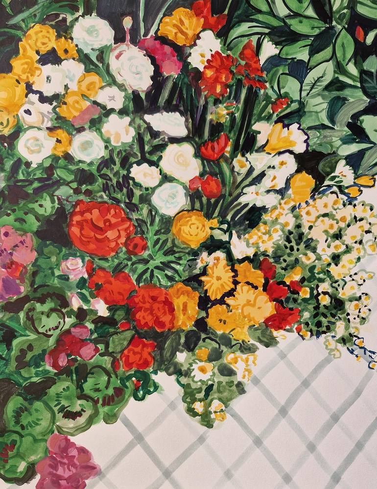 Original Figurative Botanic Paintings by Marta Chojnacka