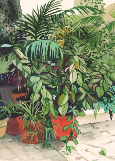 Original Figurative Botanic Painting by Marta Chojnacka
