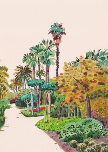 Original Impressionism Botanic Painting by Marta Chojnacka