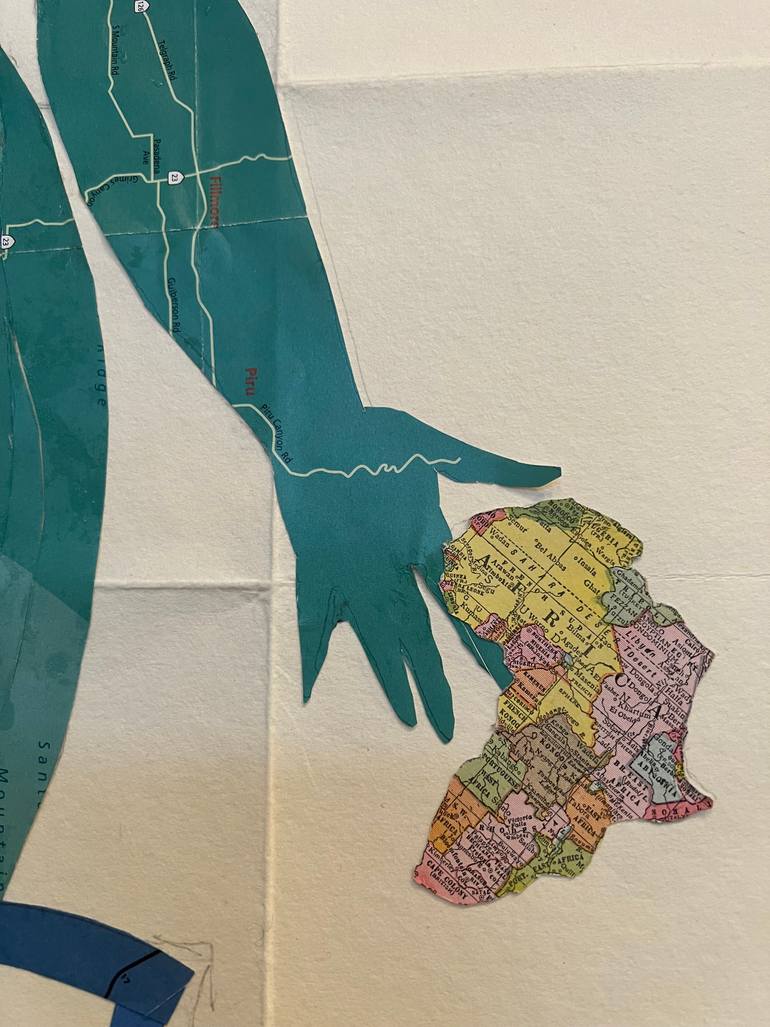 Original Abstract Women Collage by M Susan Broussard
