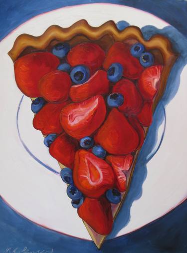 Original Expressionism Food & Drink Paintings by M Susan Broussard