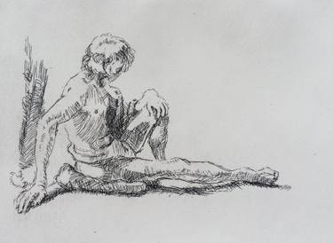 Print of Figurative Nude Printmaking by M Susan Broussard