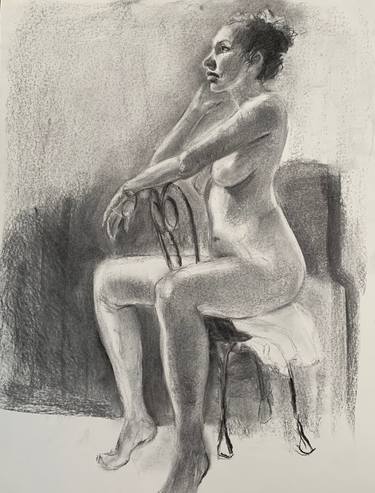 Print of Figurative Nude Drawings by M Susan Broussard
