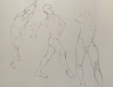 Print of Figurative Nude Drawings by M Susan Broussard