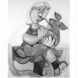 Woman & Dog by Christopher Mudgett