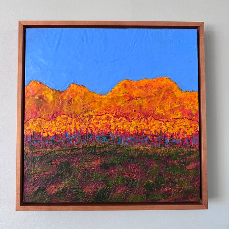 Original Expressionism Landscape Painting by Marcia Crumley