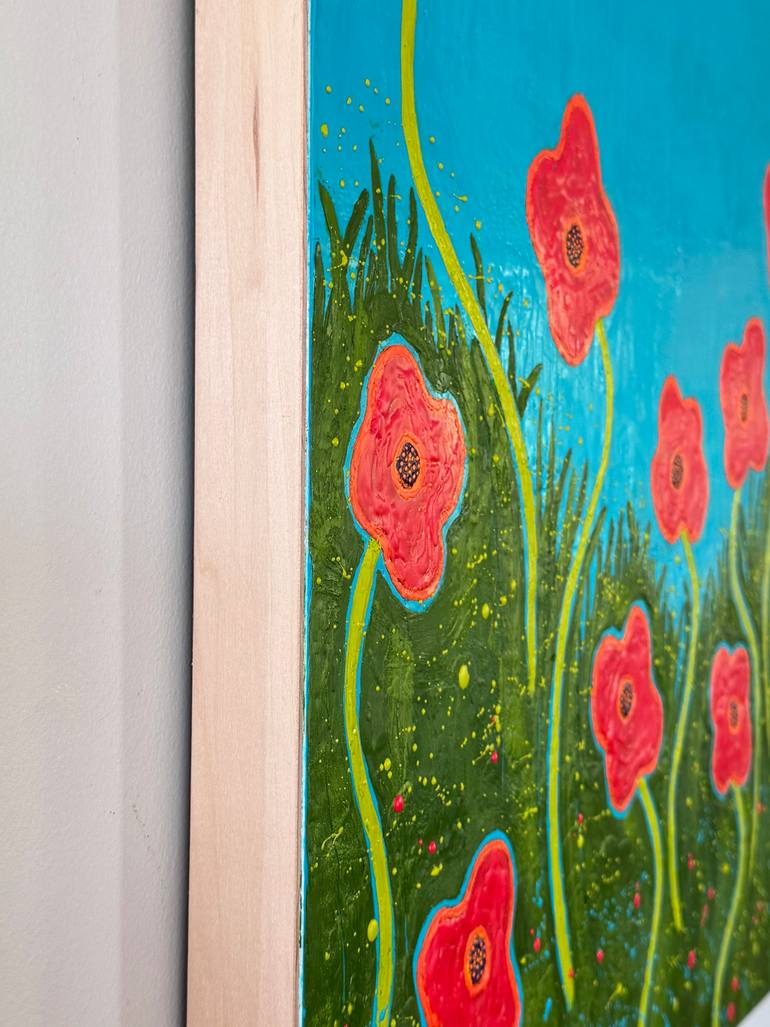 Original Post-impressionism Floral Painting by Marcia Crumley