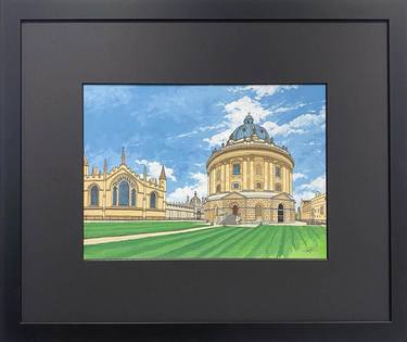 Original Impressionism Architecture Painting by Jonathan Chapman