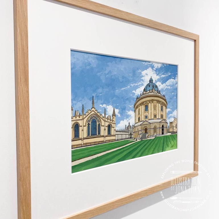 Original Impressionism Architecture Painting by Jonathan Chapman