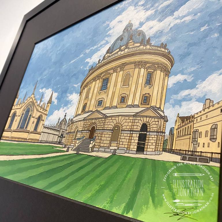 Original Impressionism Architecture Painting by Jonathan Chapman