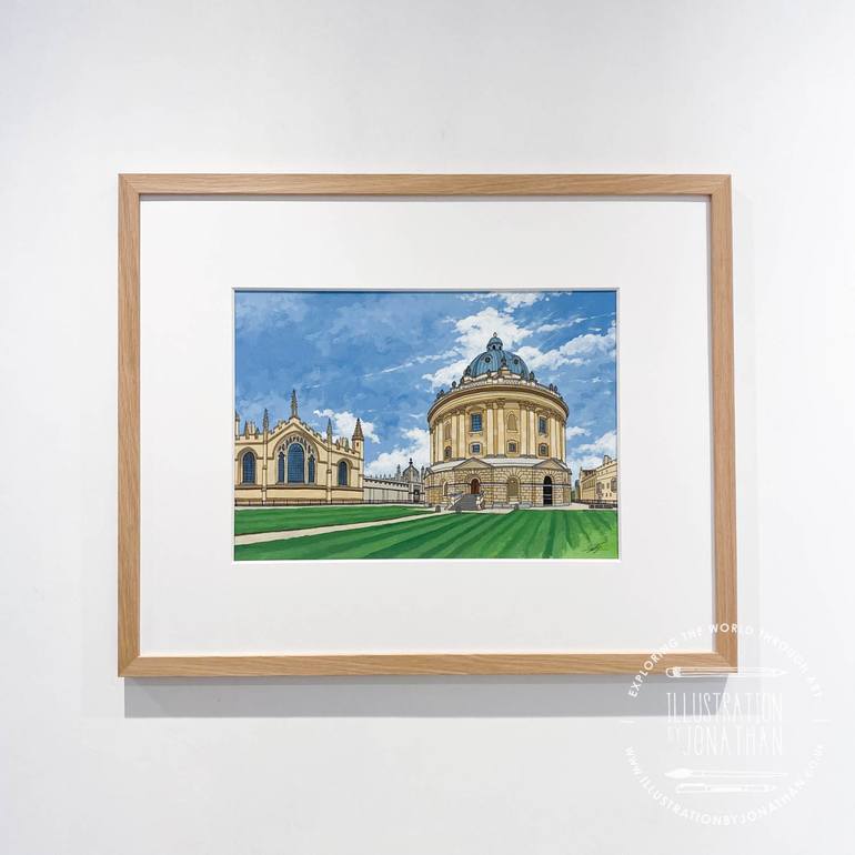 Original Impressionism Architecture Painting by Jonathan Chapman