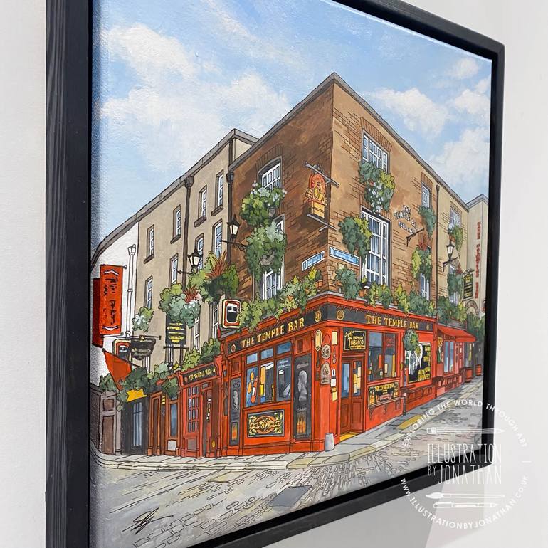 Original Figurative Cities Painting by Jonathan Chapman