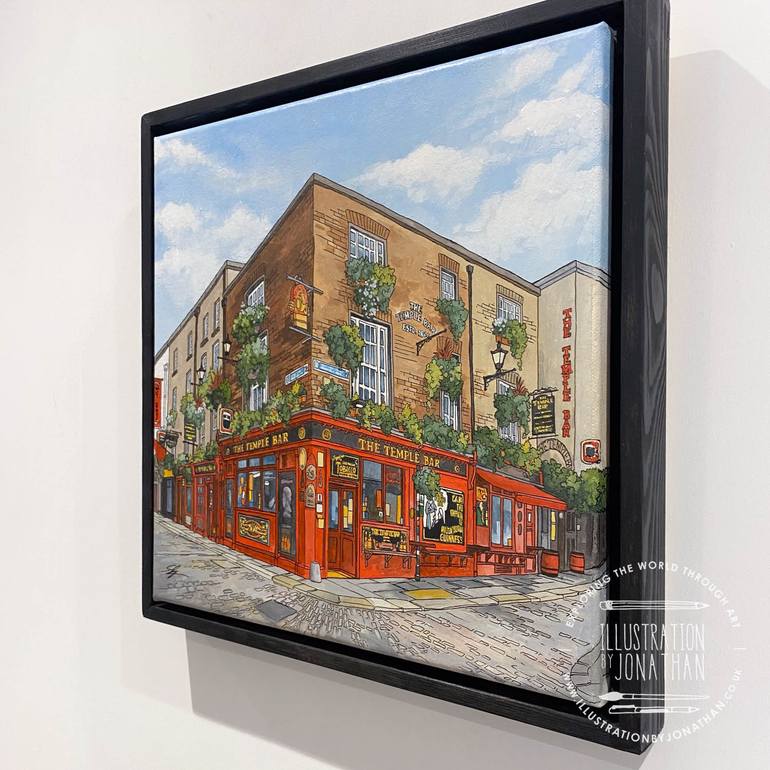 Original Figurative Cities Painting by Jonathan Chapman