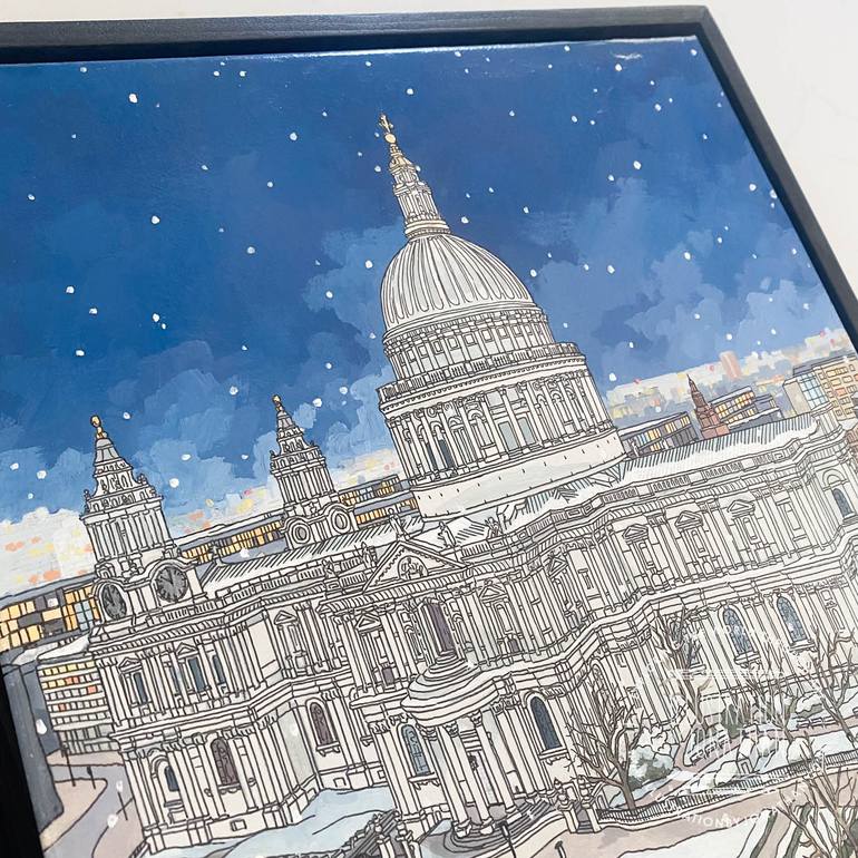 Original Figurative Cities Painting by Jonathan Chapman