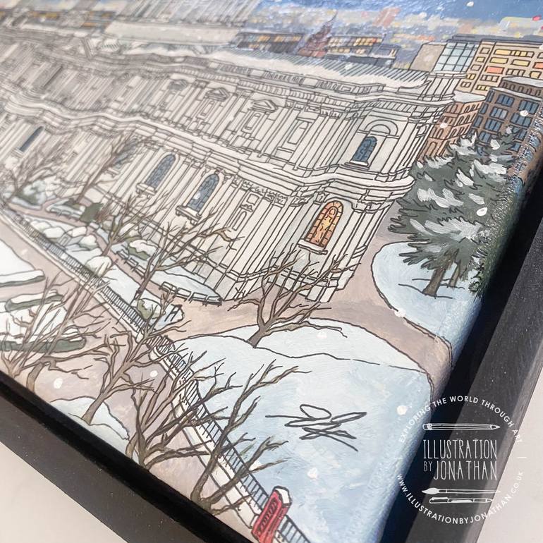 Original Figurative Cities Painting by Jonathan Chapman