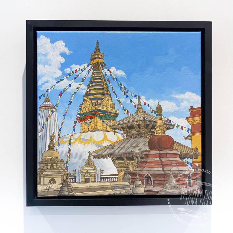 Original Figurative Architecture Painting by Jonathan Chapman