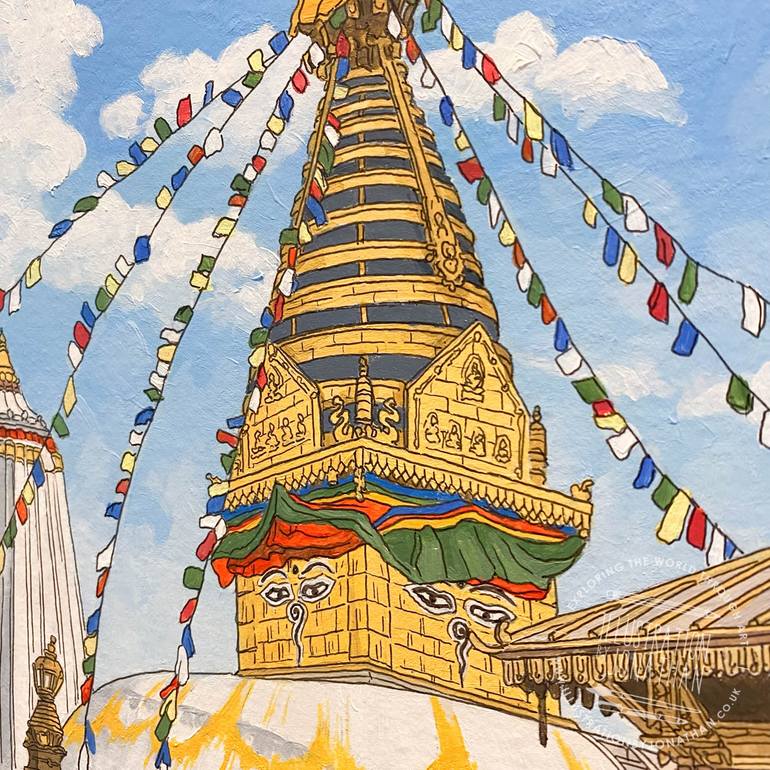 Original Figurative Architecture Painting by Jonathan Chapman
