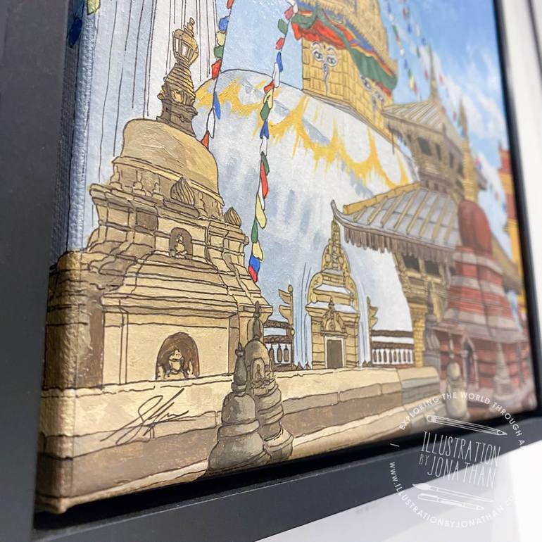 Original Figurative Architecture Painting by Jonathan Chapman