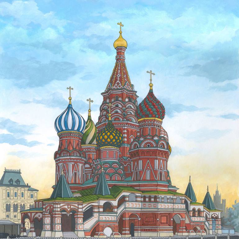 St Basil s Cathedral Painting by Jonathan Chapman Saatchi Art