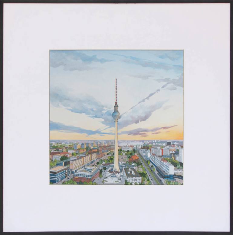 Berliner Fernsehturm Painting By Jonathan Chapman Saatchi Art