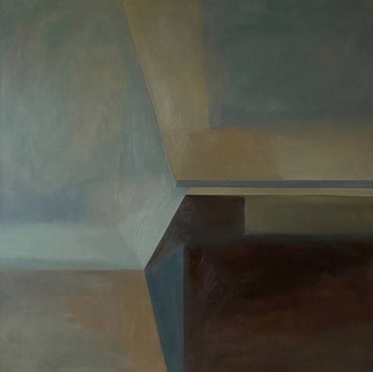 Leaning Planes Holding Their Breath Original Painting by irina krassilova