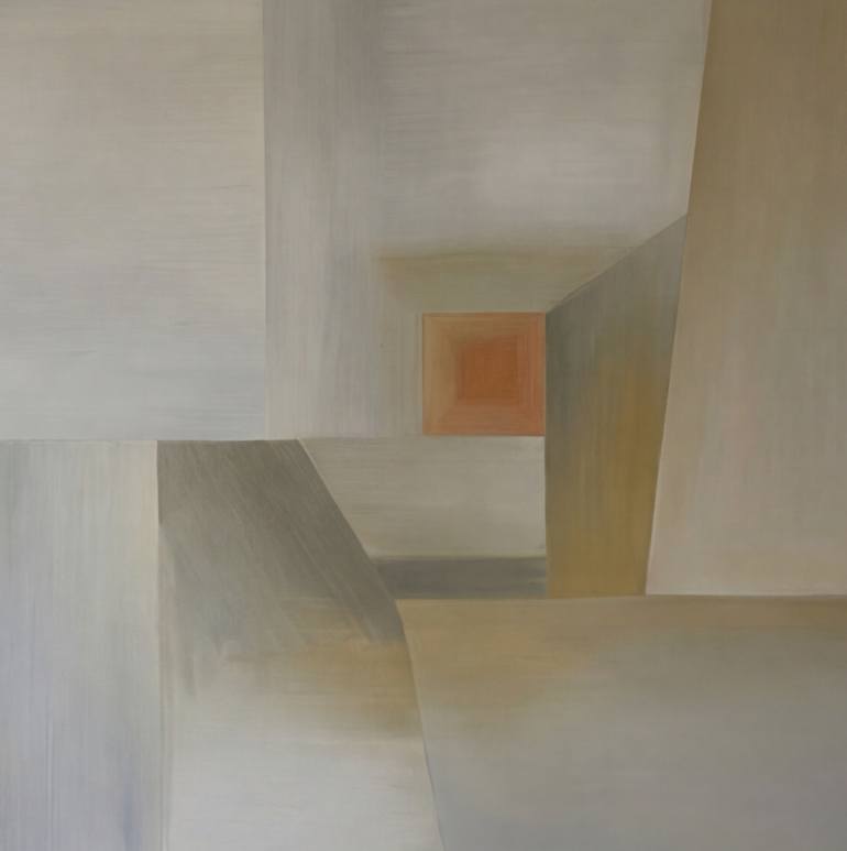 Weightless Geometry and Glow Original Painting by irina krassilova