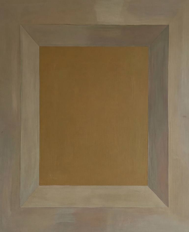 Muted Geometry and Subtle Shadows Original Painting by irina krassilova