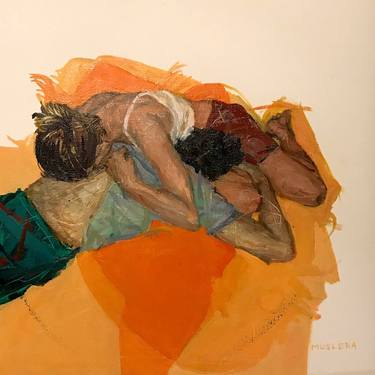 Original Figurative Love Paintings by Carlos Muslera