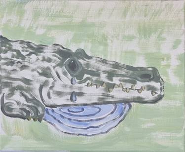 Original Expressionism Animal Painting by Viktor Kadza Jr