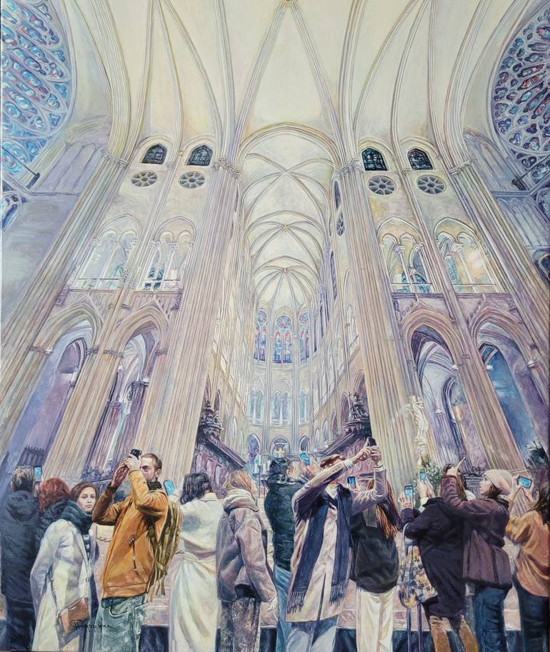 Original Architecture Painting by Natalia Sidorina | Impressionism Art on Canvas | Everyday and metaphysical