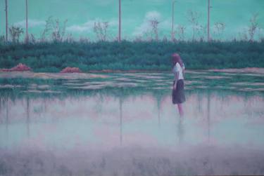 Original Surrealism Landscape Paintings by Song Lee