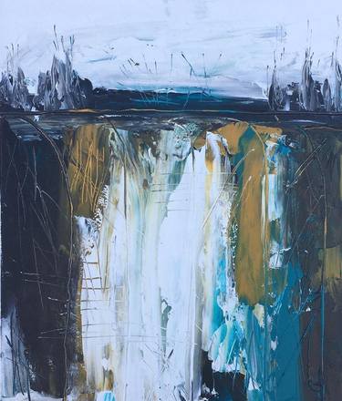 Original Abstract Expressionism Abstract Painting by Laura Carter