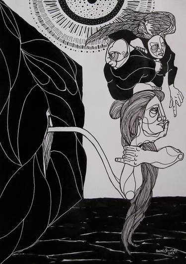 Print of Surrealism Mortality Drawings by Ronan Crowley