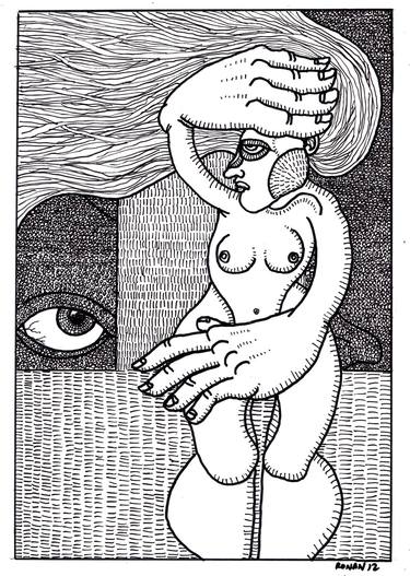 Print of Nude Drawings by Ronan Crowley