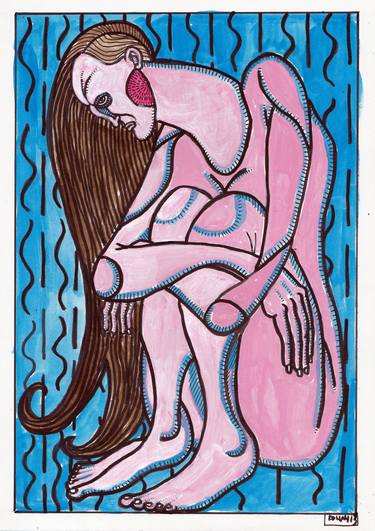Print of Surrealism Erotic Paintings by Ronan Crowley