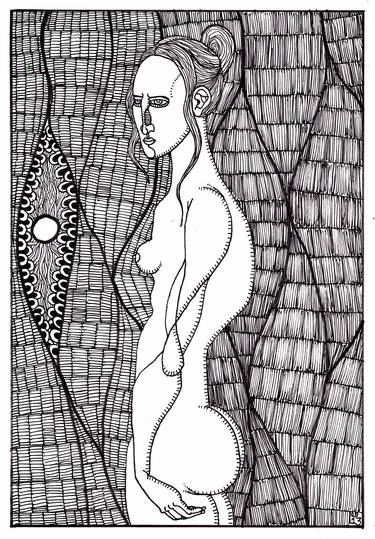 Print of Surrealism Erotic Drawings by Ronan Crowley