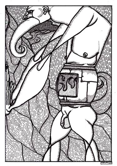 Print of Surrealism Fantasy Drawings by Ronan Crowley