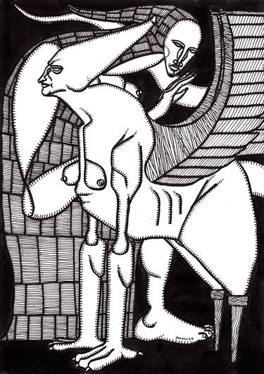 Print of Surrealism Fantasy Drawings by Ronan Crowley