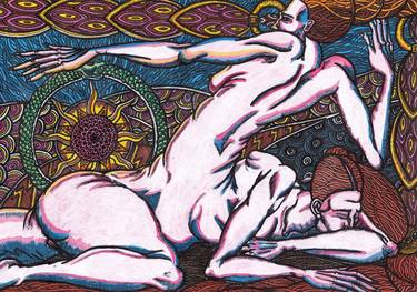 Print of Art Deco Erotic Paintings by Ronan Crowley
