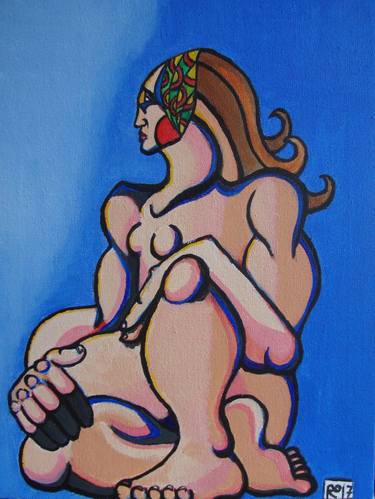 Original Figurative Erotic Paintings by Ronan Crowley