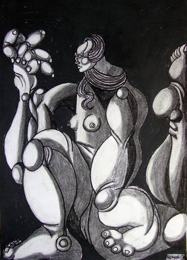 Print of Nude Drawings by Ronan Crowley