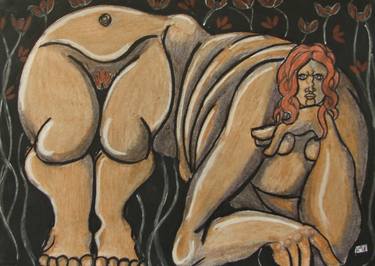 Print of Modern Erotic Drawings by Ronan Crowley