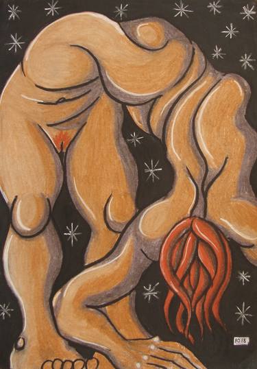 Print of Surrealism Erotic Drawings by Ronan Crowley